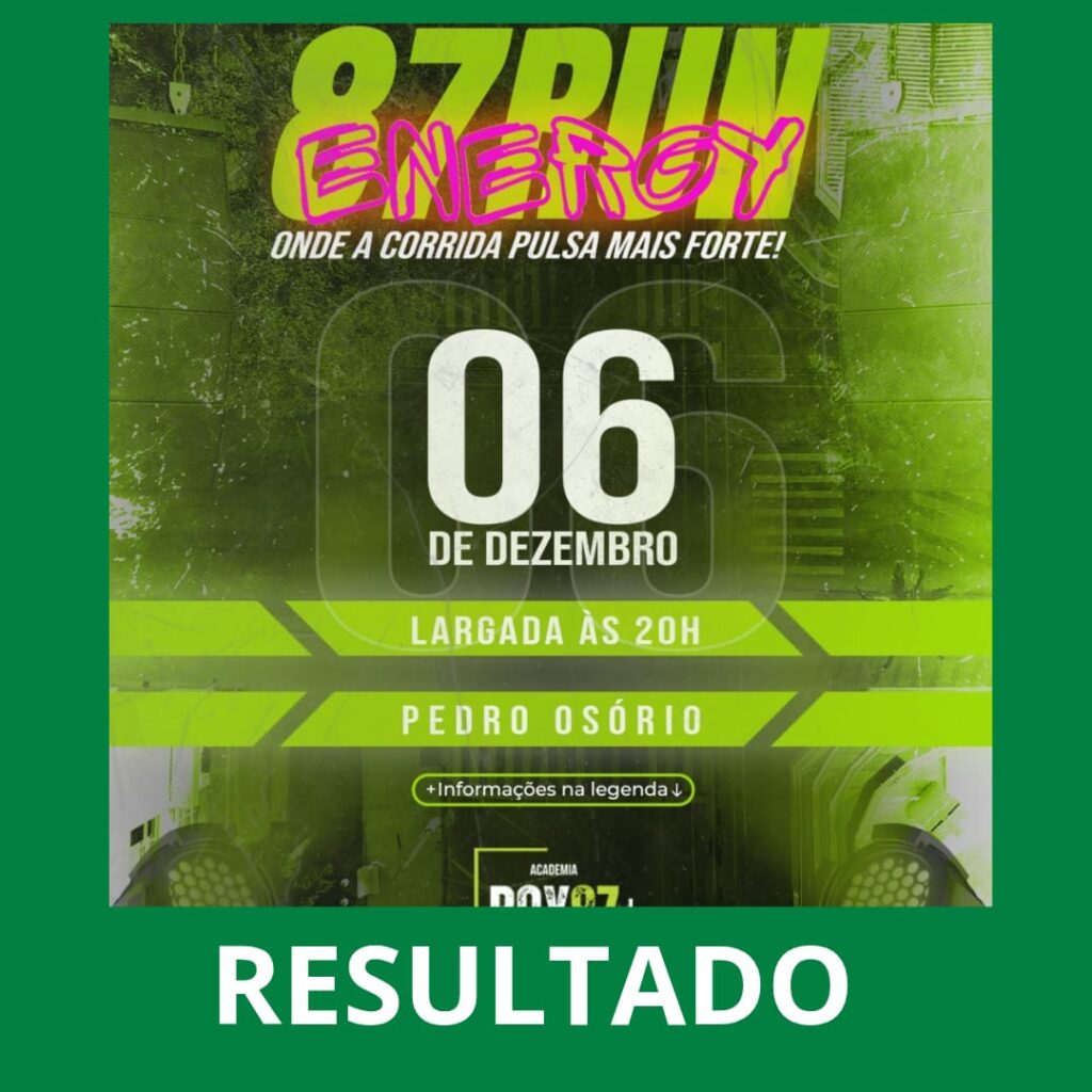 RESULTADO| 87 RUN ENERGY- PEDRO OSORIO
